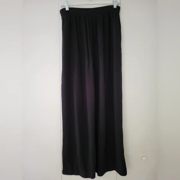 NWT Vintage Saks Fifth Avenue Classic Textured Black Trousers Sz L - Picture 2 of 4